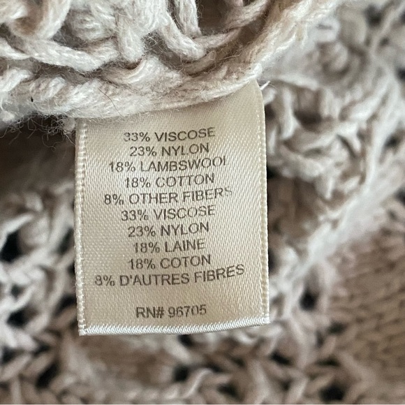 Rebecca Taylor Womens Cotton Wool Sleeveless Buttoned Sweater Vest Beige XS / S - Picture 9 of 11